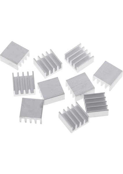 10 Adet Alüminyum Soğutucu Soğutma Fin Soğutucu Soğutucu, 14X14X7MM, Alüminyum (Yurt Dışından) modelleri
