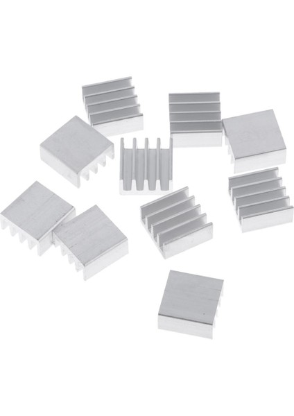 10 Adet Alüminyum Soğutucu Soğutma Fin Soğutucu Soğutucu, 14X14X7MM, Alüminyum (Yurt Dışından) fırsatları