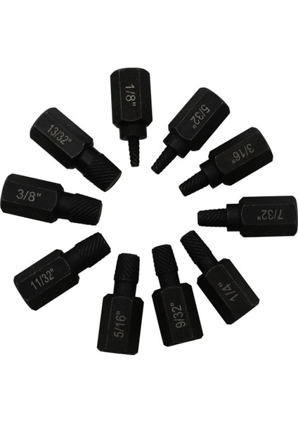 Erkekler ve Kadınlar Için 10 Adet Hasarlı Vida Çıkarıcı Hediyeler Yüksek Sertlik (Yurt Dışından) indirimleri