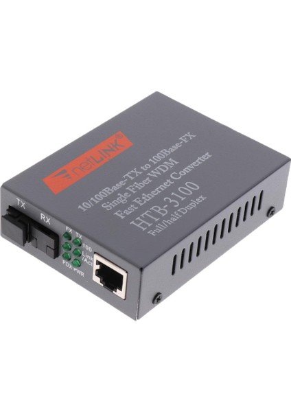 Miktar (2 Adet) 25KM Simplex Sc Fiber Optik Ethernet Converter (Güçsüz) (Yurt Dışından)