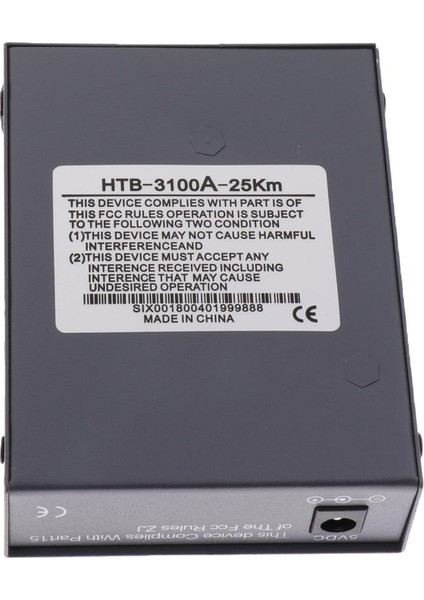 Miktar (2 Adet) 25KM Simplex Sc Fiber Optik Ethernet Converter (Güçsüz) (Yurt Dışından)