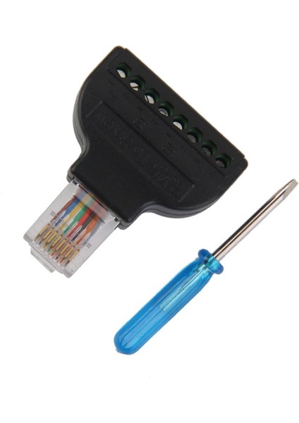RJ45 Erkek Erkek Erkek Av 8 Pin Vida Terminali Bloğu Adaptörü Dönüştürücü (Yurt Dışından) indirimleri