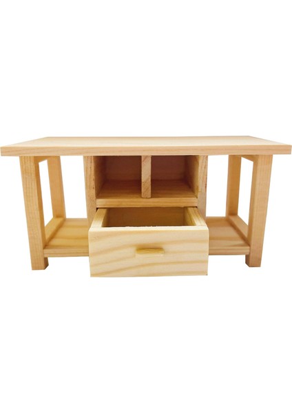 1:12 Ölçekli Bebek Evi Sahnesi Için Ahşap Minyatür Uç Masa Mini Masa Modeli (Yurt Dışından)