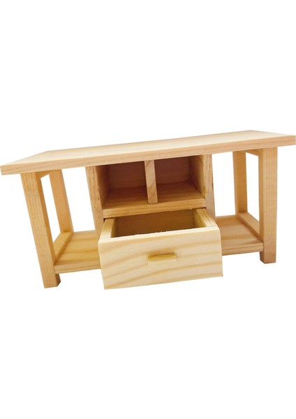 1:12 Ölçekli Bebek Evi Sahnesi Için Ahşap Minyatür Uç Masa Mini Masa Modeli (Yurt Dışından)