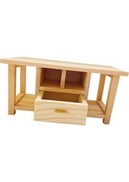 1:12 Ölçekli Bebek Evi Sahnesi Için Ahşap Minyatür Uç Masa Mini Masa Modeli (Yurt Dışından)