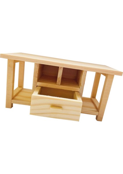 1:12 Ölçekli Bebek Evi Sahnesi Için Ahşap Minyatür Uç Masa Mini Masa Modeli (Yurt Dışından)