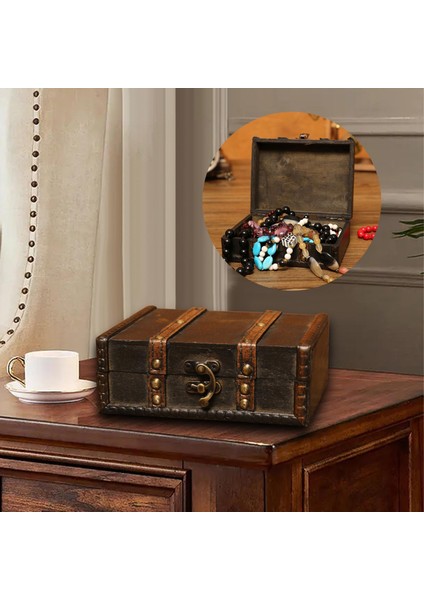 Vintage Style Hazine Kutusu Sunrağı Organizatör Konteyneri Mücevher Küpe Stili A (Yurt Dışından) modelleri