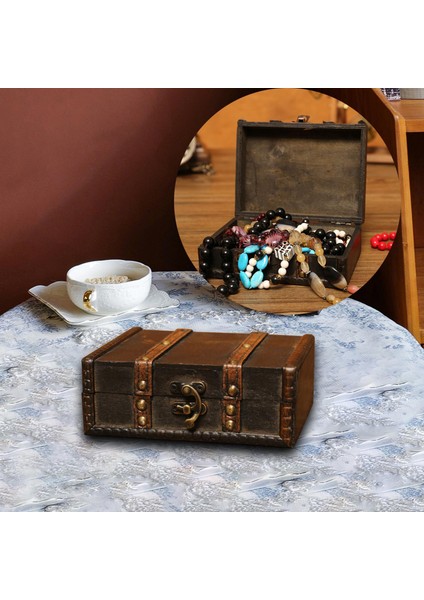 Vintage Style Hazine Kutusu Sunrağı Organizatör Konteyneri Mücevher Küpe Stili A (Yurt Dışından) fırsatları