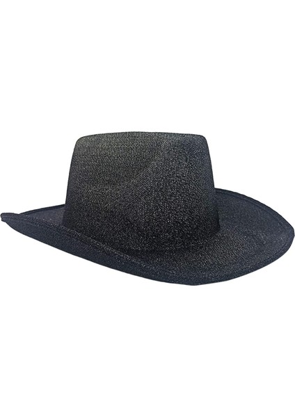 Kovboy Şapkası Nefes Alabilen Kadınlar Prenses Cowgirl Şapka Aksesuarlar Için Bayanlar Siyah (Yurt Dışından)