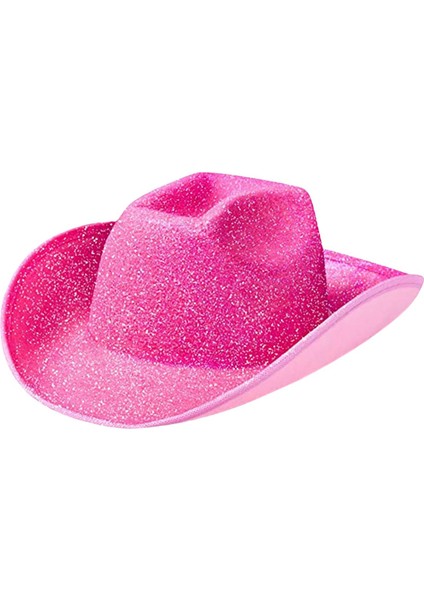 Kovboy Şapka Kapağı Havalandırmalı Taç Cowgirl Şapka Karnaval Cadılar Bayramı Parti Pembesi (Yurt Dışından) fiyatları