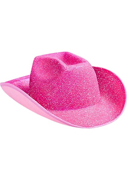 Kovboy Şapka Kapağı Havalandırmalı Taç Cowgirl Şapka Karnaval Cadılar Bayramı Parti Pembesi (Yurt Dışından) modelleri