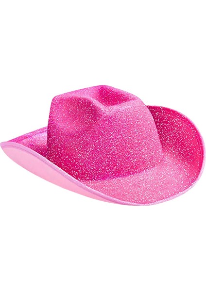 Kovboy Şapka Kapağı Havalandırmalı Taç Cowgirl Şapka Karnaval Cadılar Bayramı Parti Pembesi (Yurt Dışından) fırsatları