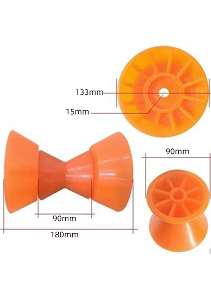 Tekne Römork Yay Çanı Rulo 3.5 Inç Montaj Genişliği Kalıplanmış Yay Durdurma Silindir (Yurt Dışından)