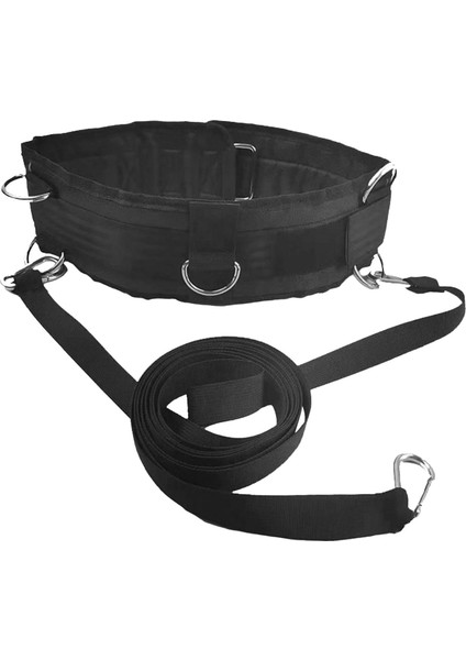 Direnç Bant Güç Mukavemeti Sürükleme Halat Spor Salonu Bel Kuşağı Sled'i Çekmek Için (Yurt Dışından)
