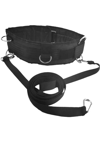 Direnç Bant Güç Mukavemeti Sürükleme Halat Spor Salonu Bel Kuşağı Sled'i Çekmek Için (Yurt Dışından)