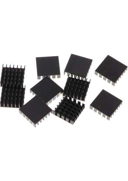 10X Alüminyum Isı Lavabo Soğutucu Modülü Soğutucu Fin Yüksek Güçlü LED Amplifikatör Transistör Yarı Iletken Cpu Cihazları Için 20X20X6MM Siyah (Yurt Dışından)