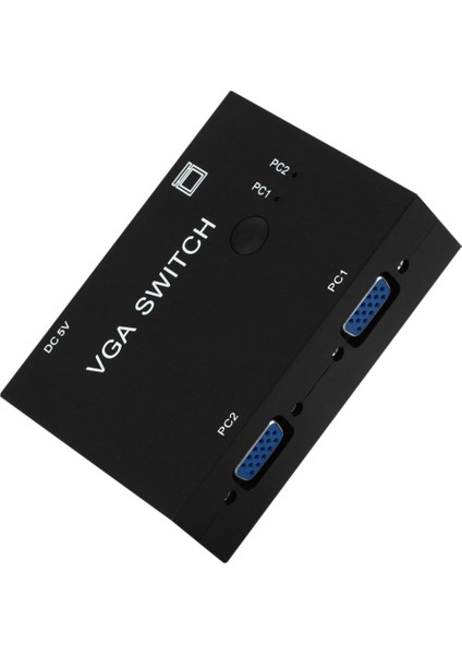 2 Bağlantı Noktası VGA Video Anahtarı Kutusu Seçici 2 In 1'de LCD Pc Için (Yurt Dışından) fırsatları