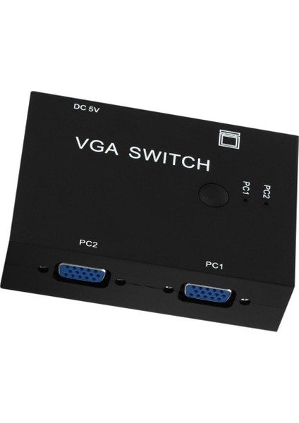 2 Bağlantı Noktası VGA Video Anahtarı Kutusu Seçici 2 In 1'de LCD Pc Için (Yurt Dışından) indirimleri