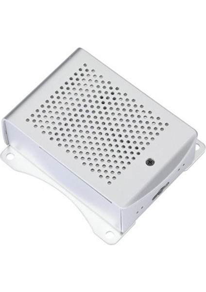 Bilgisayar Kasası Koruyucu Kabuk W / Ahududu Pi4 Gümüş Için Soğutma Fanı (Yurt Dışından)