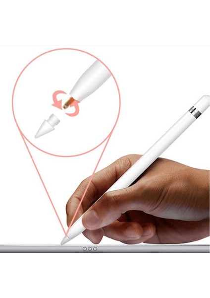 2xspare Nıb Ucu Pencil Ipad Pro Stylus Dokunmatik Ekran Beyaz Için Değiştirme (Yurt Dışından) modelleri