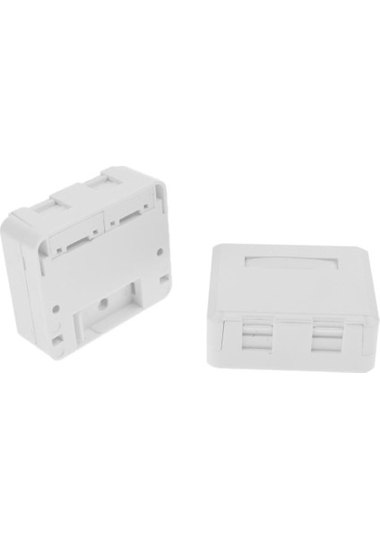 2-Port RJ45 Keystone Jack Yüzeyi (Yurt Dışından)