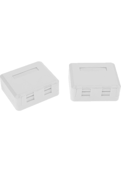 2-Port RJ45 Keystone Jack Yüzeyi (Yurt Dışından)