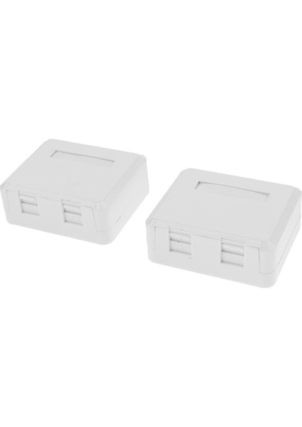 2-Port RJ45 Keystone Jack Yüzeyi (Yurt Dışından)