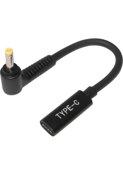 Tip-C Kadın Pd Çip Kısa Çizgi Dizüstü Adaptörü ile Erkek Fiş Dirsek (Yurt Dışından)