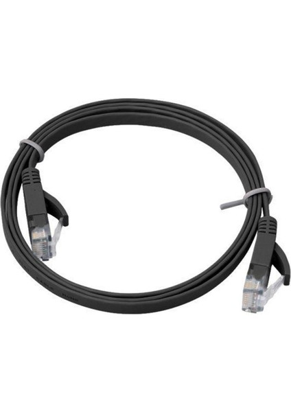 Splitter 1x RJ45 Erkek 3x RJ45 Kadın Adaptörü ile Kablo Düz Kedi 6 Siyah (Yurt Dışından)