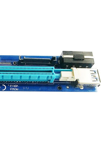 PE503 Pcı-E Rider Kartı 4pın + Sata Pcıe 1x 16X USB 3.0 60 cm Kablo Için Bitcoin (Yurt Dışından) fırsatları
