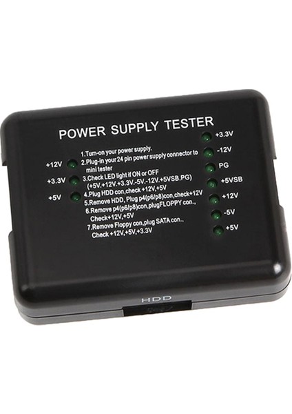 LED 20 P 24 P 20/24 Pin Psu Atx Sata Hd Güç Kaynağı Test Cihazı Pc Masaüstü (Yurt Dışından)