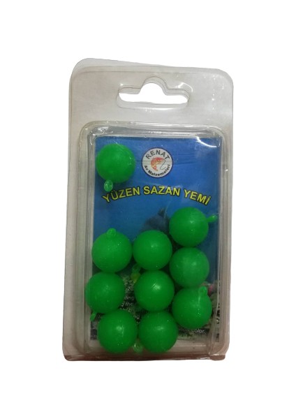 Yüzen Kokulu Sazan Yemi 12 mm 10'lu Paket - Kulplu Silikon Boili Boncuk