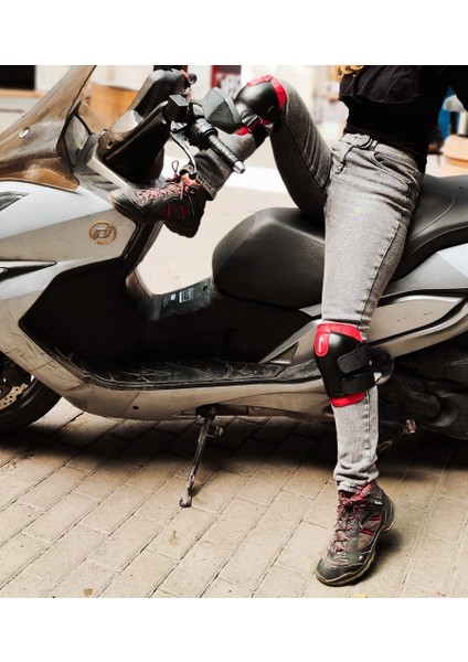 Motosiklet Koruyucu dizlik, Doğal Deriden, El Yapımı, Kahve-Narçiçeği fiyatları