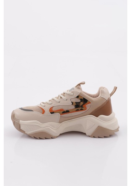 65100-22Y Kadin Bağcikli Kalin Taban Sneakers Ayakkabi modelleri
