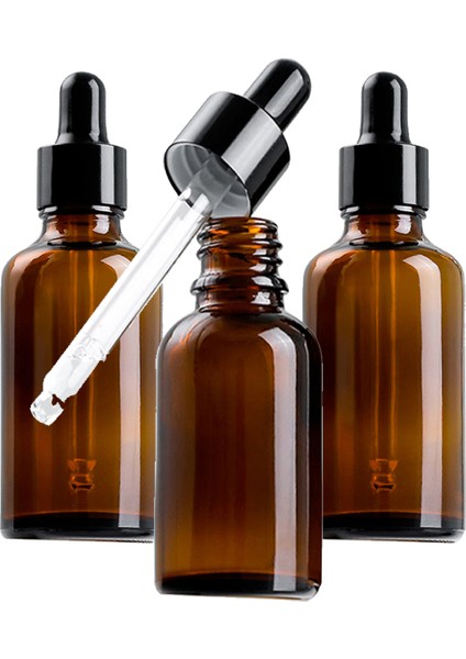 Amber Cam Şişe 50 ml - 3 Adet