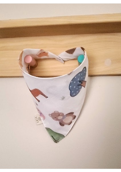 Organik Pamuk Müslin Fular Önlük-Animal modelleri