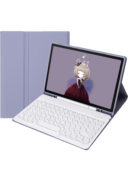 Galaxy Tab S6 10.4 Için Darbeye Dayanıklı Tablet Kılıfı - Mor (Yurt Dışından)