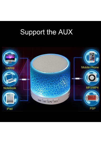 Mini Taşınabilir Bluetooth Hoparlör - Siyah (Yurt Dışından)