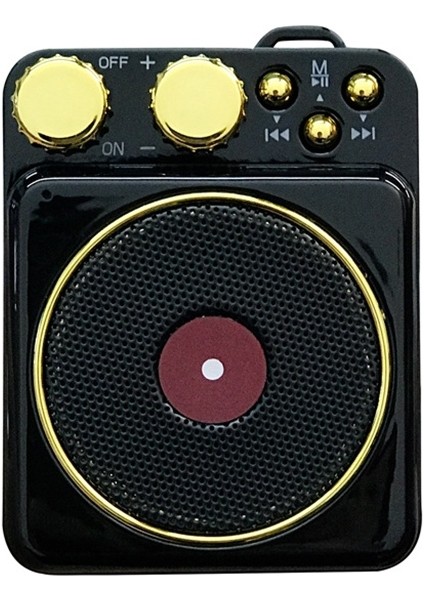 Mini Taşınabilir Bluetooth Hoparlör - Siyah (Yurt Dışından)