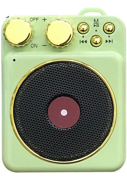 Mini Taşınabilir Bluetooth Hoparlör - Yeşil (Yurt Dışından)
