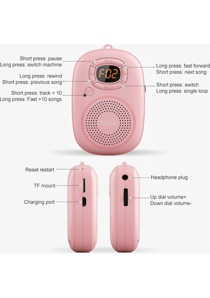 Mini Taşınabilir Bluetooth Hoparlör - Mavi (Yurt Dışından)