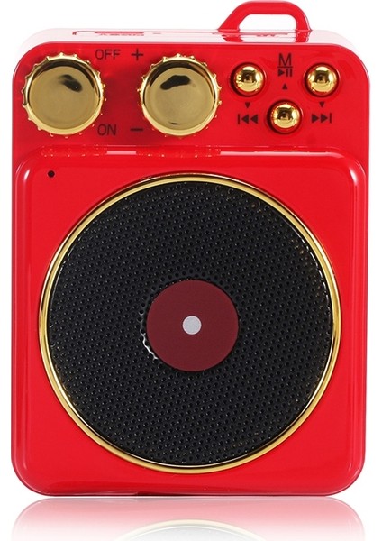 Mini Taşınabilir Bluetooth Hoparlör - Kırmızı (Yurt Dışından)