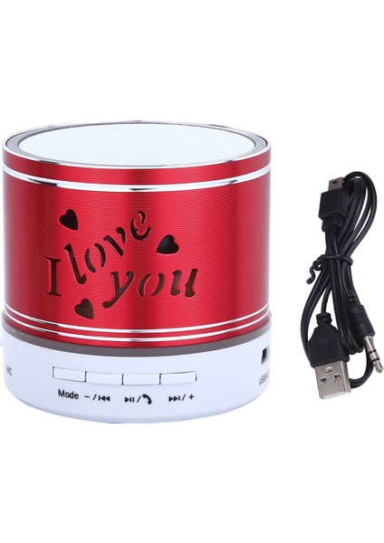 Mini Taşınabilir Bluetooth Hoparlör - Kırmızı (Yurt Dışından)