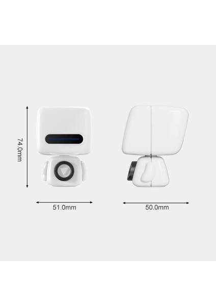 Mini Taşınabilir Bluetooth Hoparlör - Gümüş (Yurt Dışından)