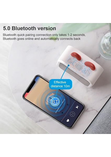 Mini Taşınabilir Bluetooth Hoparlör - Beyaz (Yurt Dışından) fırsatları