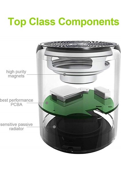 Mini Taşınabilir Bluetooth Hoparlör - Altın (Yurt Dışından)