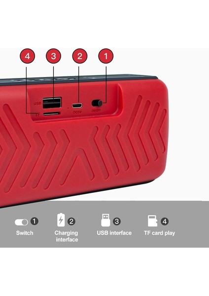 Mini Taşınabilir Bluetooth Hoparlör - Siyah (Yurt Dışından) modelleri