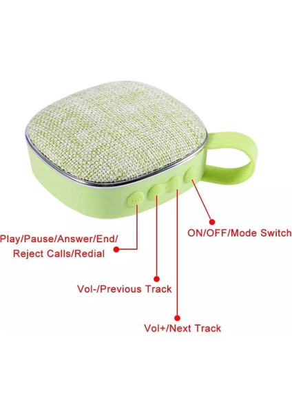 Mini Taşınabilir Bluetooth Hoparlör - Mavi (Yurt Dışından)
