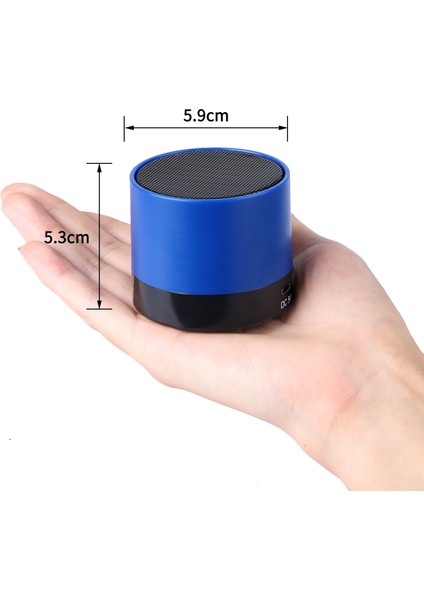 Mini Taşınabilir Bluetooth Hoparlör - Mavi (Yurt Dışından)