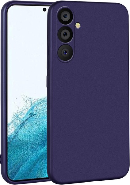 Samsung Galaxy A14 Kılıf Ultra Ince Renkli Silikon Kapak Lacivert